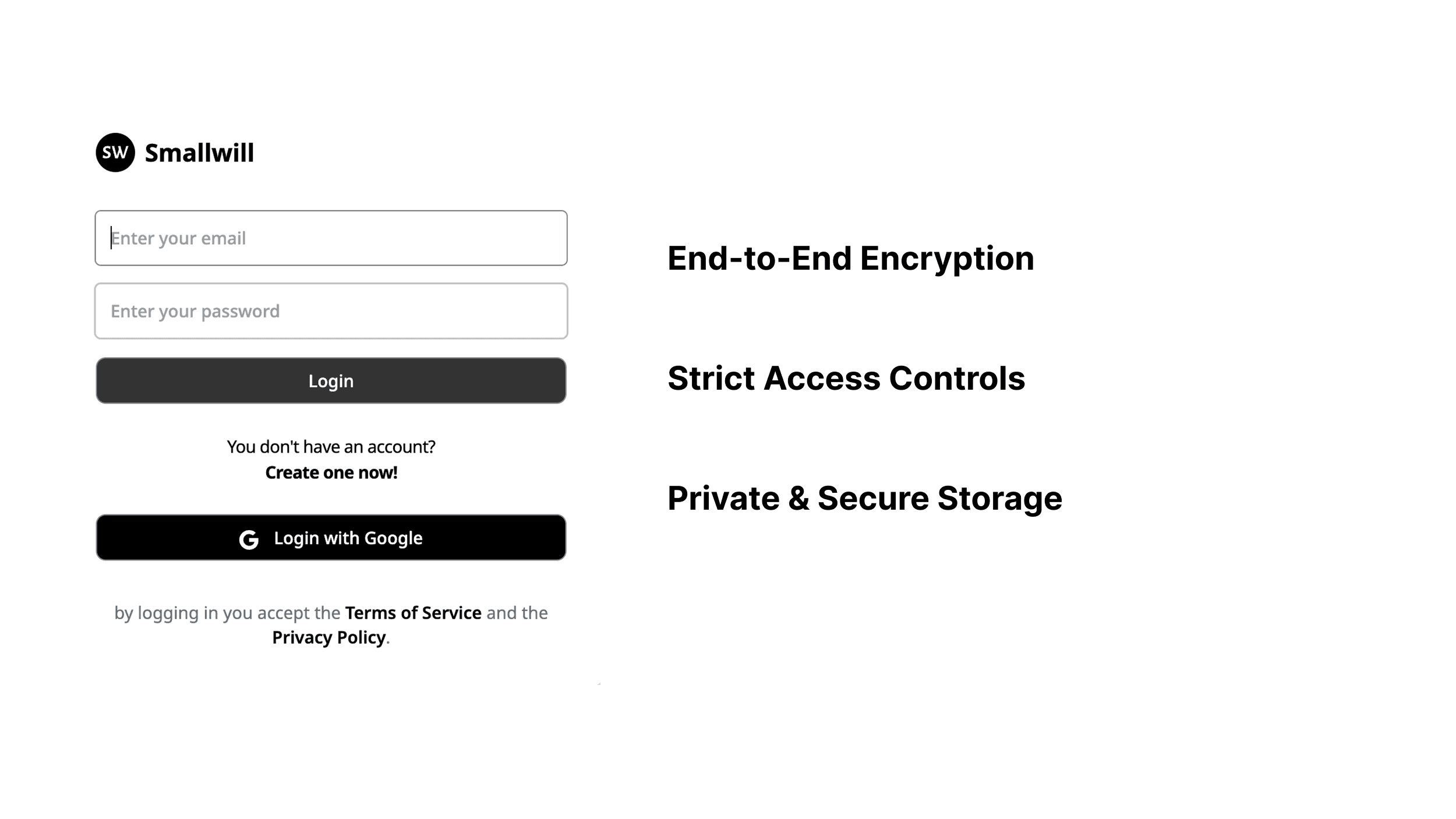 Screenshot of Bank-Level Security